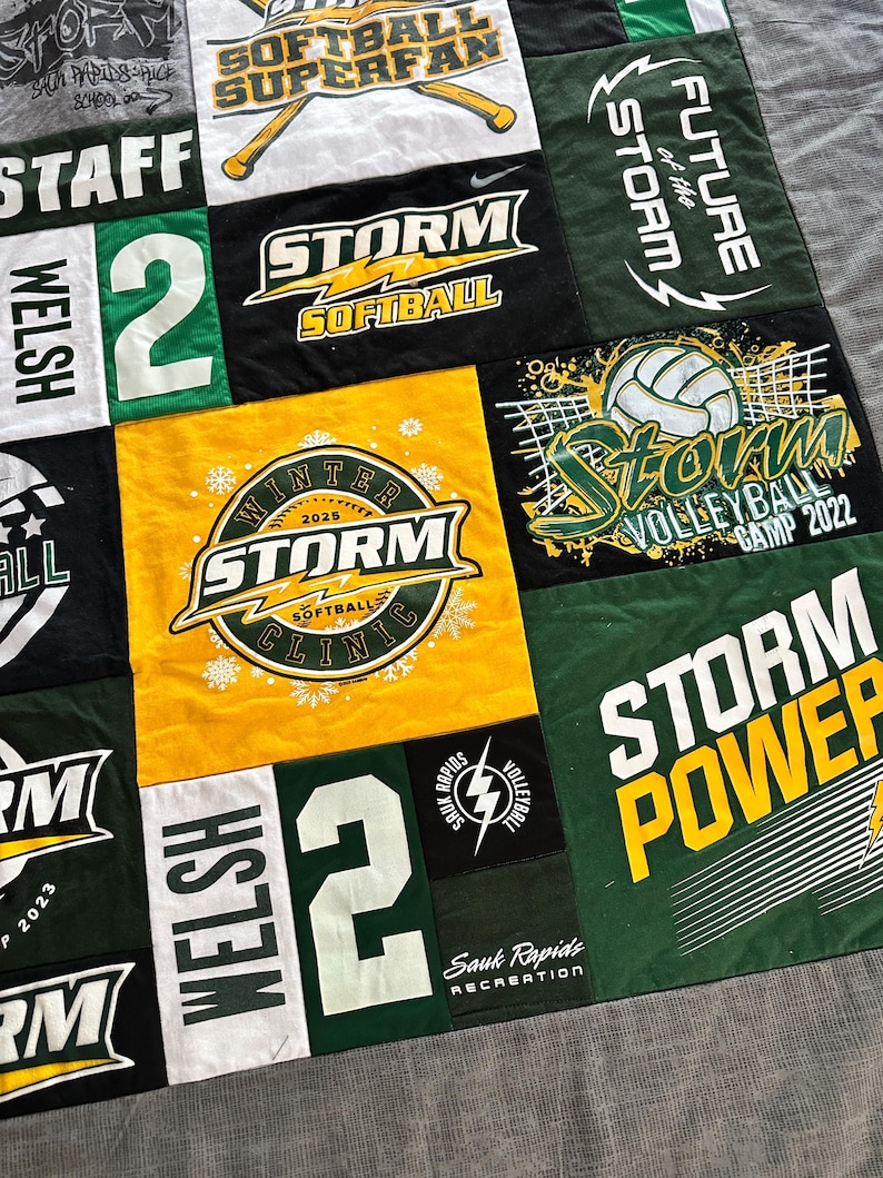 Custom T-shirt Blanket Bild 4