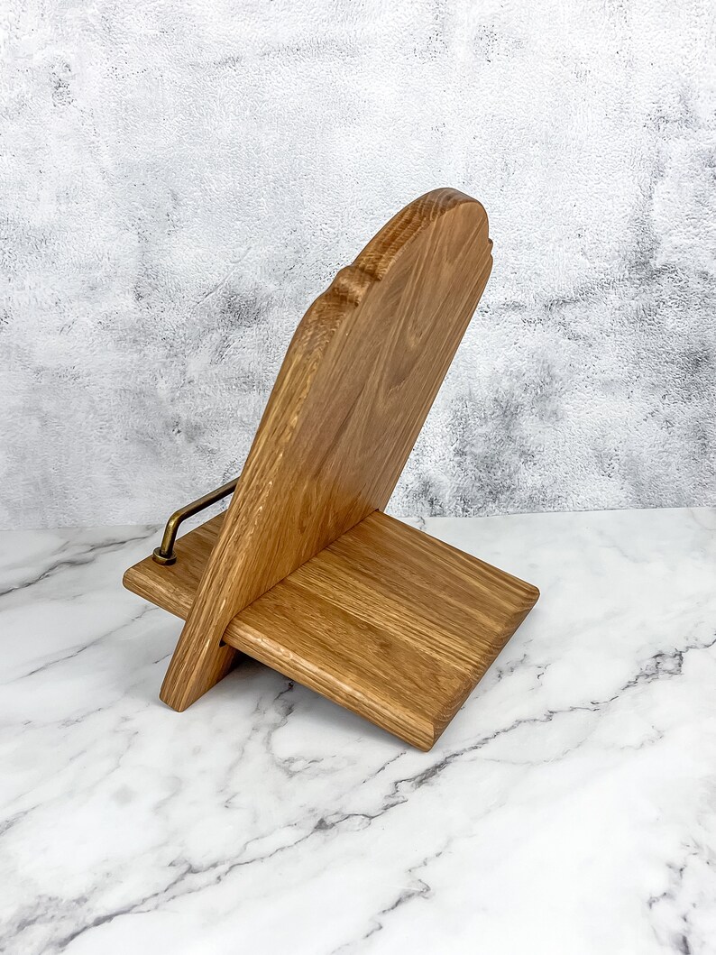 Wooden Tablet Stand Adjustable Cookbook Stand Recipe Holder Etsy