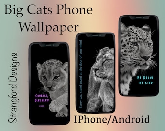 IPhone Wallpaper, Android/IPhone Lockscreen - Big Cats