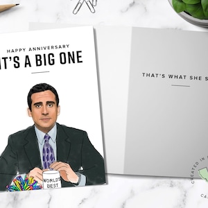 That&#39;s What She Said - The Office - Michael Scott - Funny Happy Anniversary Card