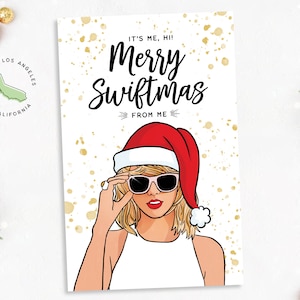 C'est moi, salut, joyeux Swiftmas de ma part - Carte de voeux drôle de Noël pour les fêtes