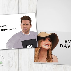 David & Alexis Rose Funny Birthday Card