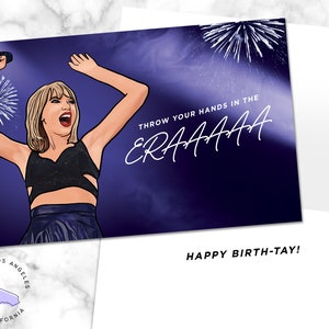 Throw Your Hands in the Era Air - 5&quot;x7&quot; - Birthday Greeting Card