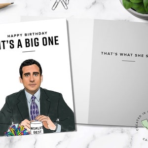 That&#39;s What She Said - The Office - Michael Scott - Funny Birthday Card