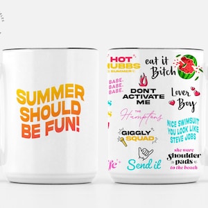 Summer House  - All the Seasons Quotes - Multiple Colors - Large 15oz Deluxe Ceramic Mug