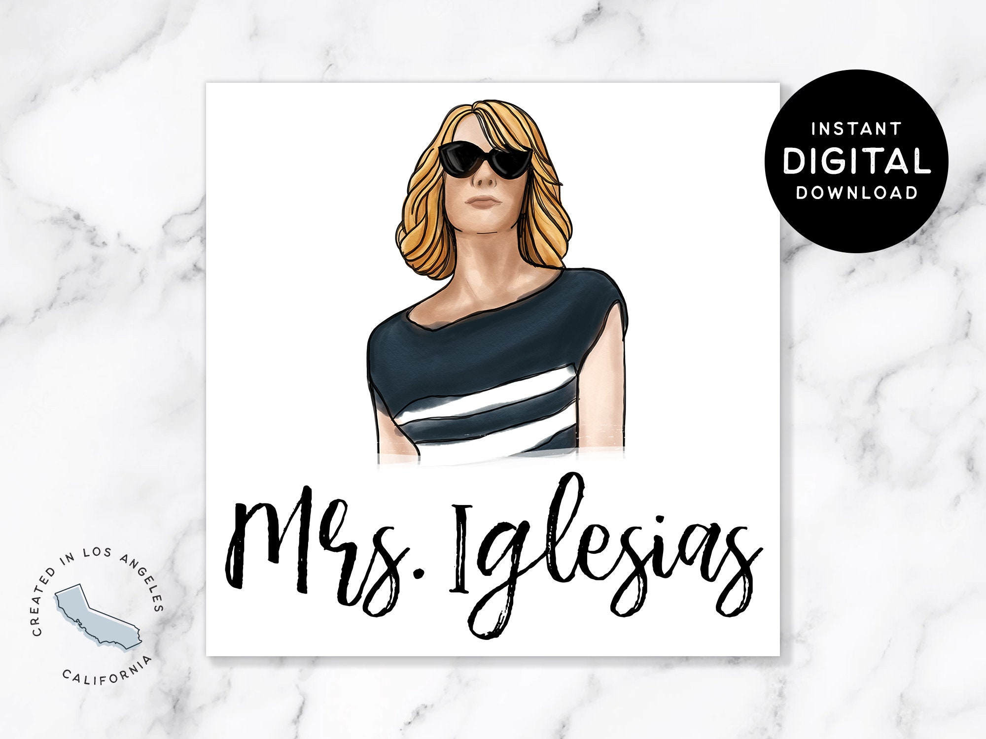 Descarga digital instantánea** Damas de honor Sra. Iglesias - Etsy México, image size:2000x1500