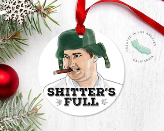 National Lampoons Christmas Family Vacation Shitter's Full Holiday Ornament
