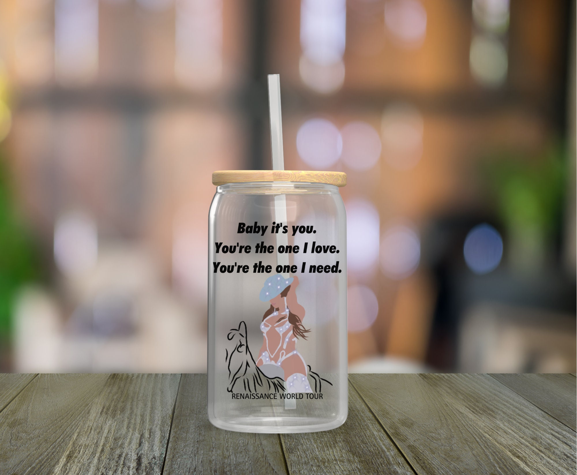 Beyonce Love On Top Song Inspired Glass Cup, Renaissance World Tour ...
