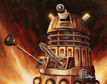 Dalek Art Print Doctor Who Art Doctor Who Dalek Watercolor Dalek Poster ...