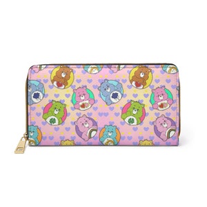 Care Bears Leather Zipper Wallet