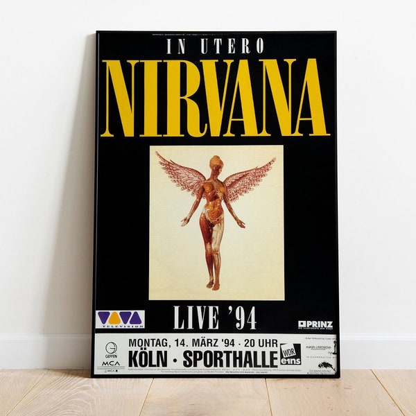 Nirvana concert poster -canvas poster - wall decor