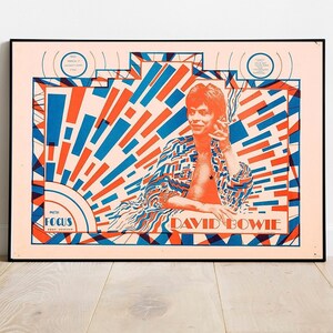 David Bowie 1972- Concert Poster- canvas poster - wall decor