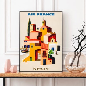 Vintage Poster - Spain Travel Print | Mediterranean Canvas Wall Art