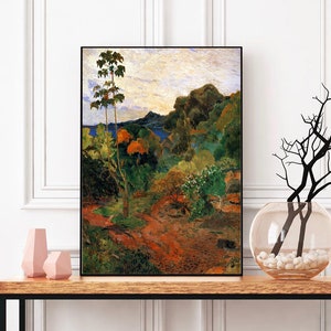 Paul Gauguin-Tropical vegetation - canvas poster- wall decor