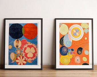 Hilma Af Klint- The ten largest-Set prints -canvas poster- wall decor by