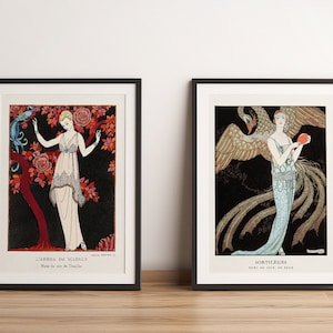 Art Deco Fashion Illustrations - George Barbier Canvas Posters-Glamorous Wall Decor