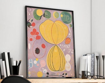 Hilma Af Klint- The ten largest no 7 adulthood-canvas poster- wall decor
