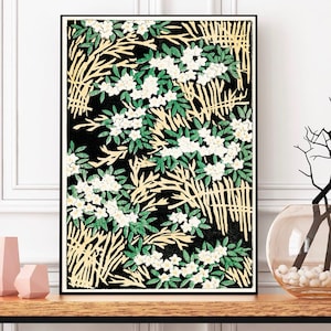 Forest Illustration from Bijutsu Sekai | Japanese Art Canvas | Nature Wall Decor