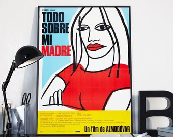 Movie posters - All About My Mother by Pedro Almodovar - deco wall - Digital Download – Instant Wall Art