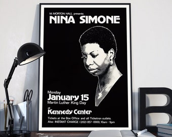 Nina Simone concert poster -canvas poster - wall decor