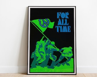 Propagande de la guerre mondiale- Pour tous les temps- affiche en toile - décoration murale