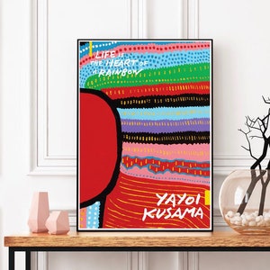 Yayoi Kusama- exhibition poster - wall decor