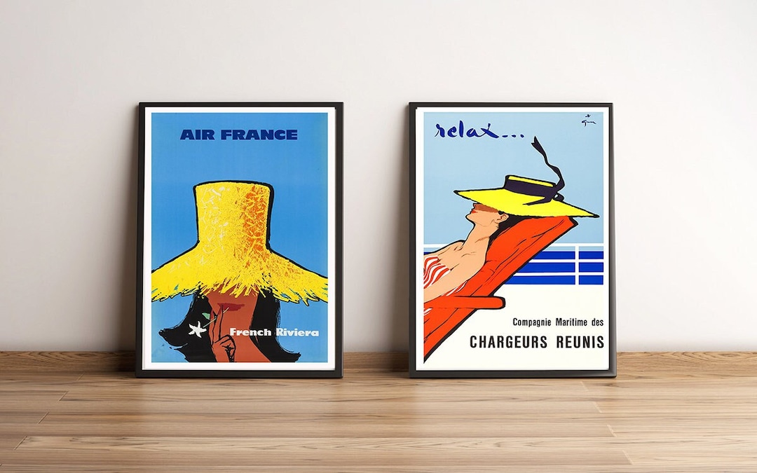 WEYUE Toile Art Saint-Malo France Skyline Vintage Voyage Affiche Décoration de La Maison Peintures Décoratives Chambre Décor Mur Sans cadre 40x60cm