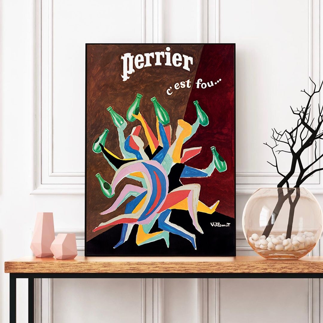Perrier ヴィンテージ　アートポスター　ペリエ Perrier ヴィンテージ アートポスター ペリエ Perrier poster