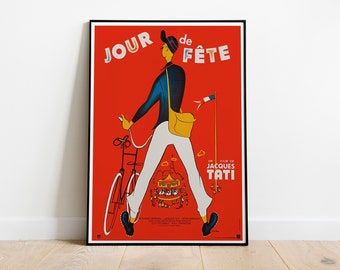 Cinema- Jour de fete poster by Jacques Tati
