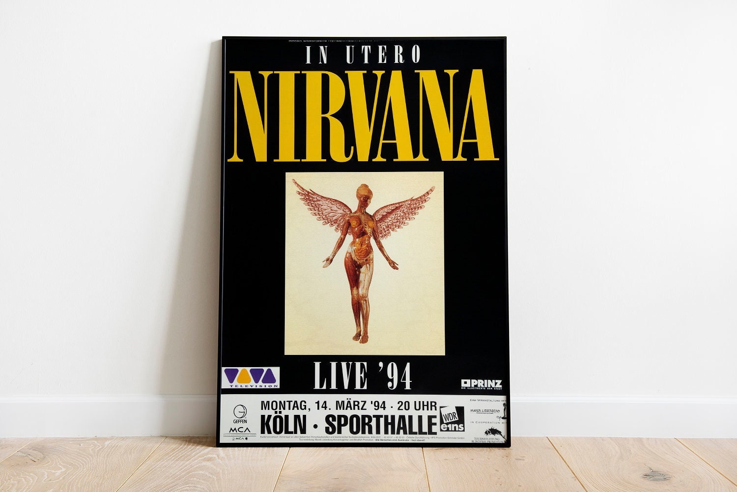 Nirvana Concert Poster-canvas Poster-wall Decor - Etsy
