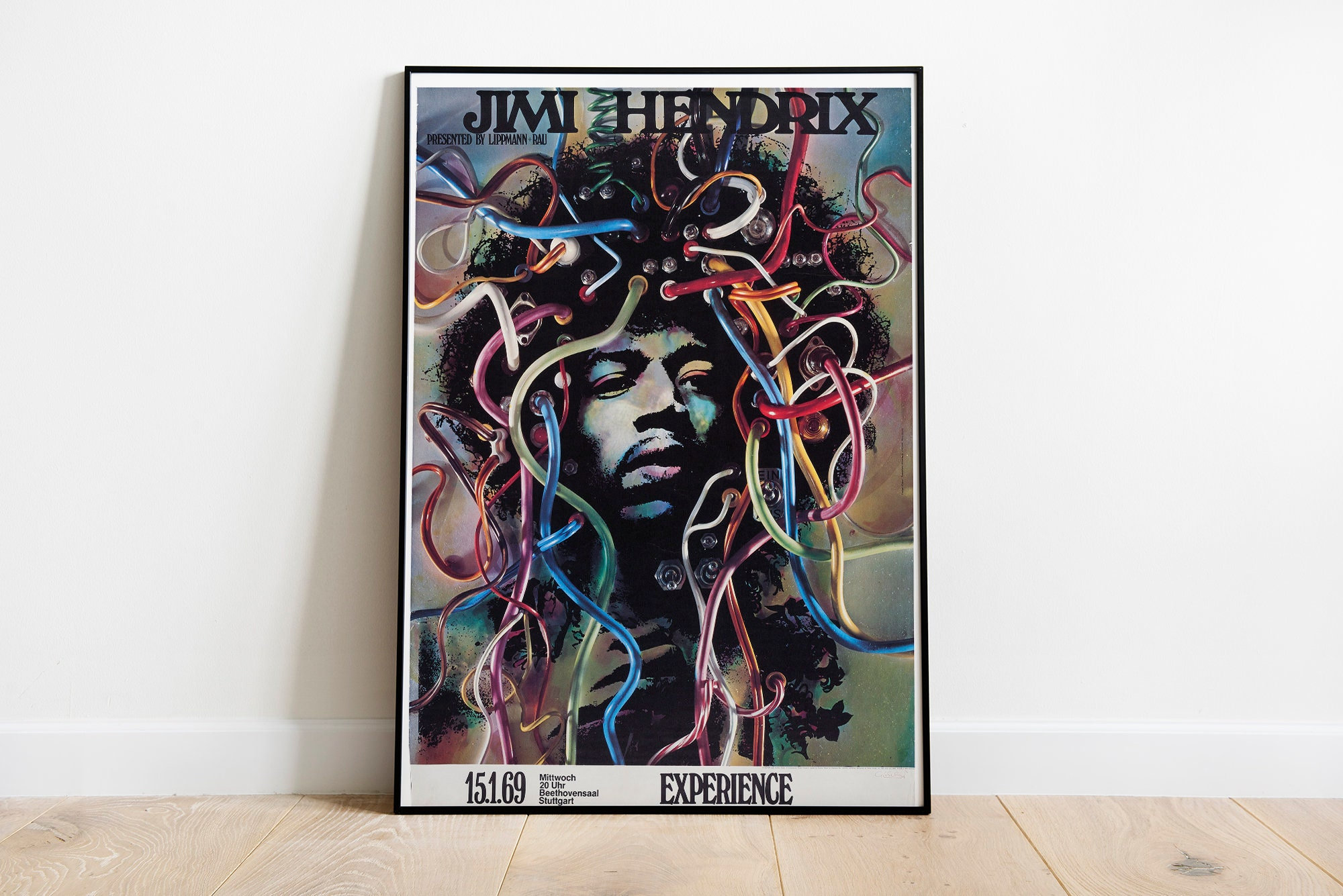 Discover Jimi Hendrix 1969- concert poster