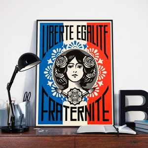 Liberte, Egalite, Fraternite-canvas poster - wall decor