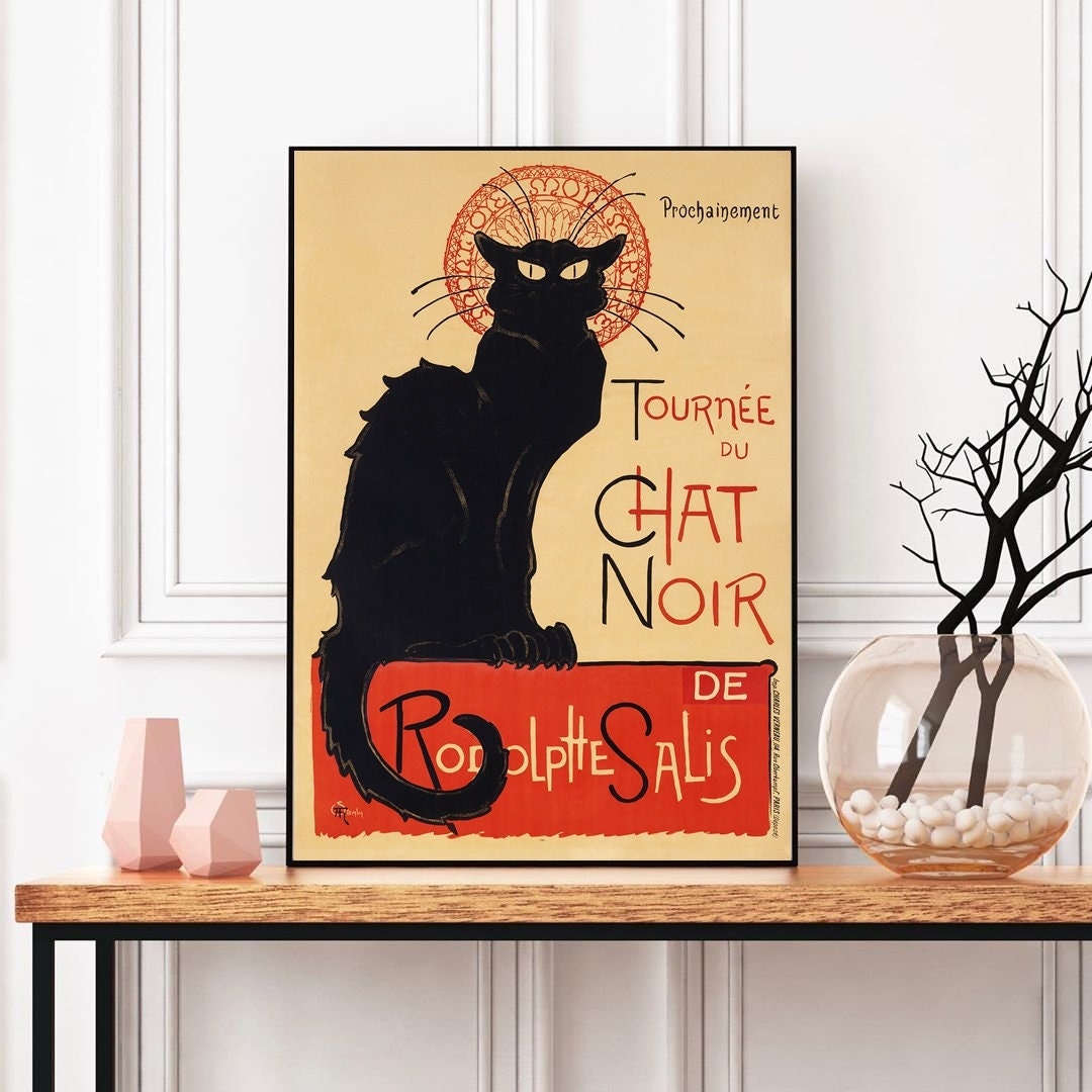 Tournée Du Chat Noir by Steinlen | Vintage French Cat Poster