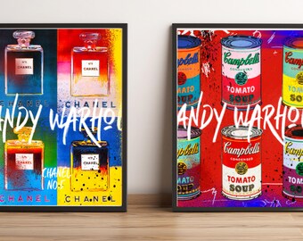 Pop Art Poster Set – Digital Download – Instant Wall Art – Modern Wall Art – Colorful Decor Gift