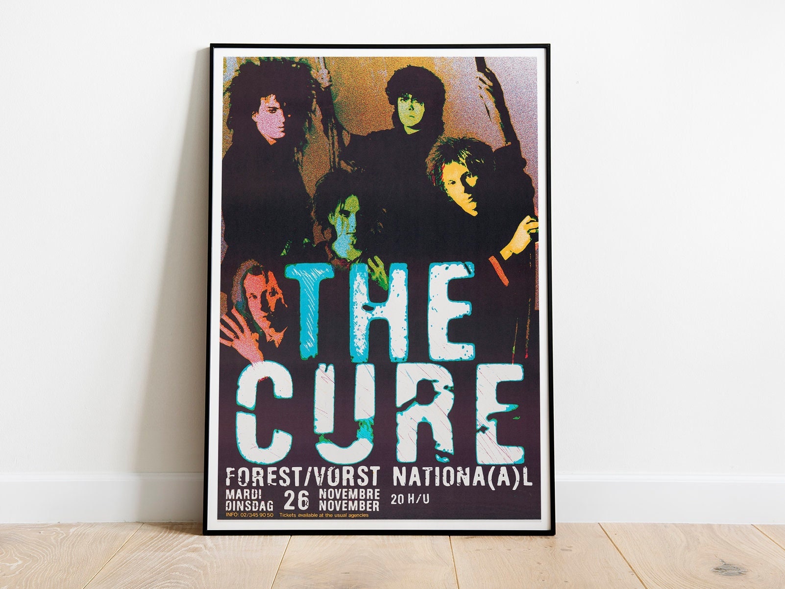 Discover The Cure-Belgium 1985- Concert poster