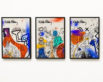 Pop Art- Graffiti Poster- Abstract Art - 3 prints set -Poster- Wall Decor-Digital Download – Instant Wall Art