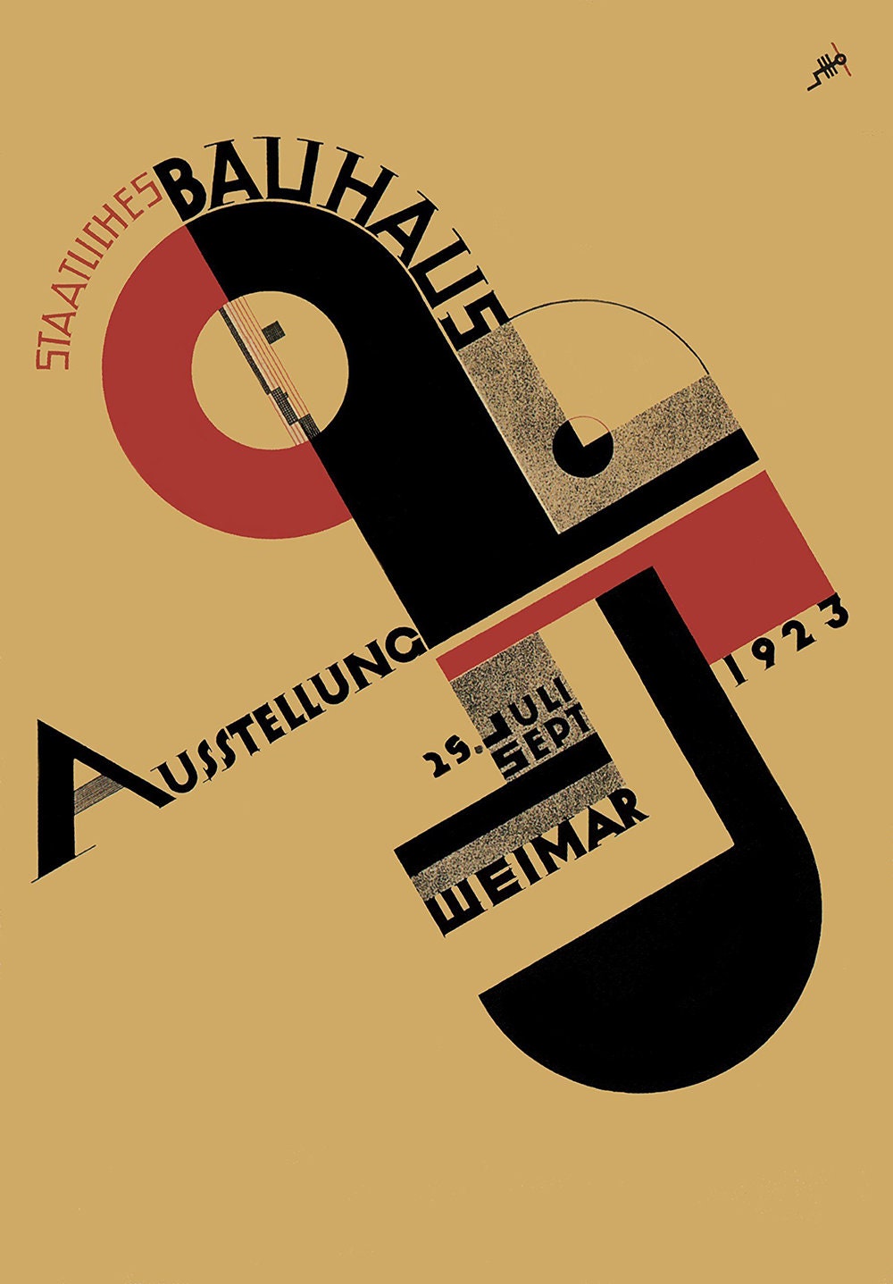 Bauhaus 1923 Exhibition Poster Joost Schmidt /digital Download