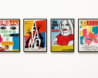 Cinema- Almodovar Set Movie Poster - Pedro Almodovar Movie  Poster-Digital Download – Instant Wall Art