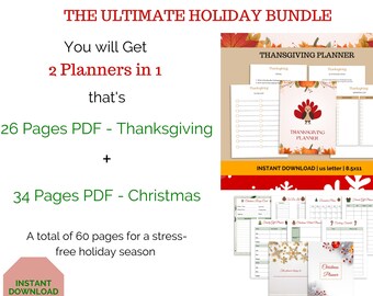 Urlaubsplanung, Weihnachtsplaner, Urlaubsplaner Bundle, Geschenk Budget Planer, Türkei Tagesplaner, Urlaubsspiele, druckbare To Do Liste, Geschenke