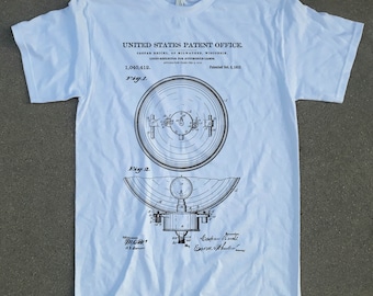 Headlight 1912 Patent T-Shirt. Blueprint