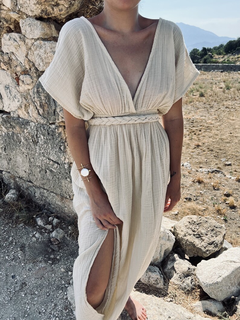 Greek Goddess Dress. Grecian Dress. Boho Wedding Dress. Etsy