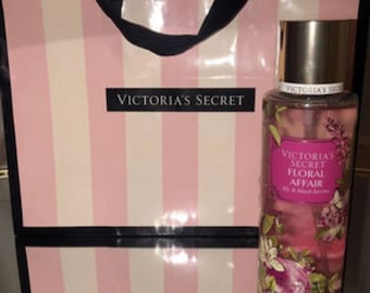 New Victoria's Secret Limited Edition Vegan Black Floral Red Rose Tote Bag  