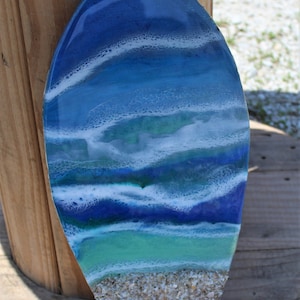 surf board, resin surfboard, ocean art, reclaimed wood, wall decor, wall hanging