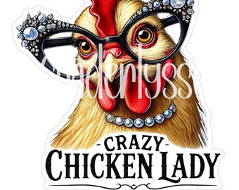 Crazy Chicken Lady Cardstock Silicone Mold, Aroma Bead Molds, Premium Cardstock Images