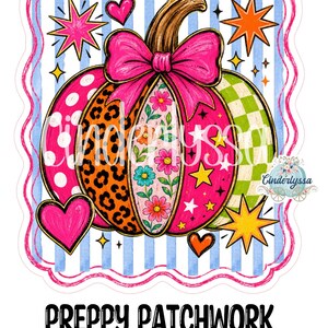 Preppy Patchwork Pumpkin Cardstock Silicone Mold, Aroma Bead Molds, Premium Cardstock Images