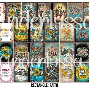 3x3.5 inch Rectangle: Faith Theme With .25 inch Curved Edge Cardstock/Picture With Curved Edge Cardstock Silicone Mold, Aroma Bead Molds
