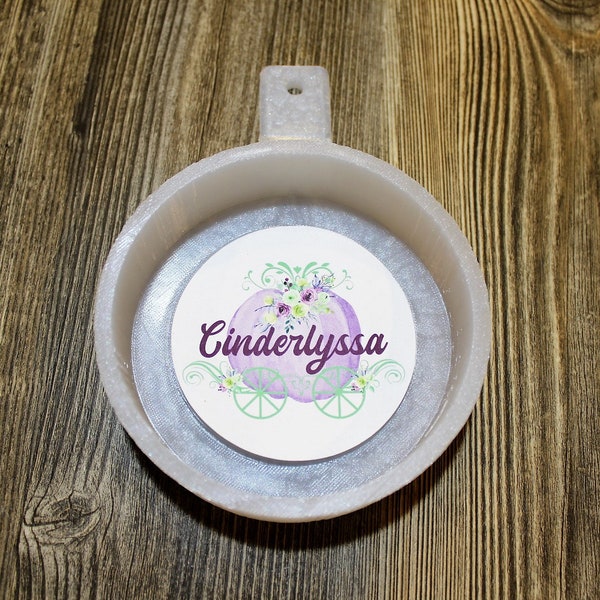 Round Cardstock Holds 3 Inch Picture With .5 Inch Flat Edge Silicone Mold, Aroma Bead Molds, Car Freshener Mold