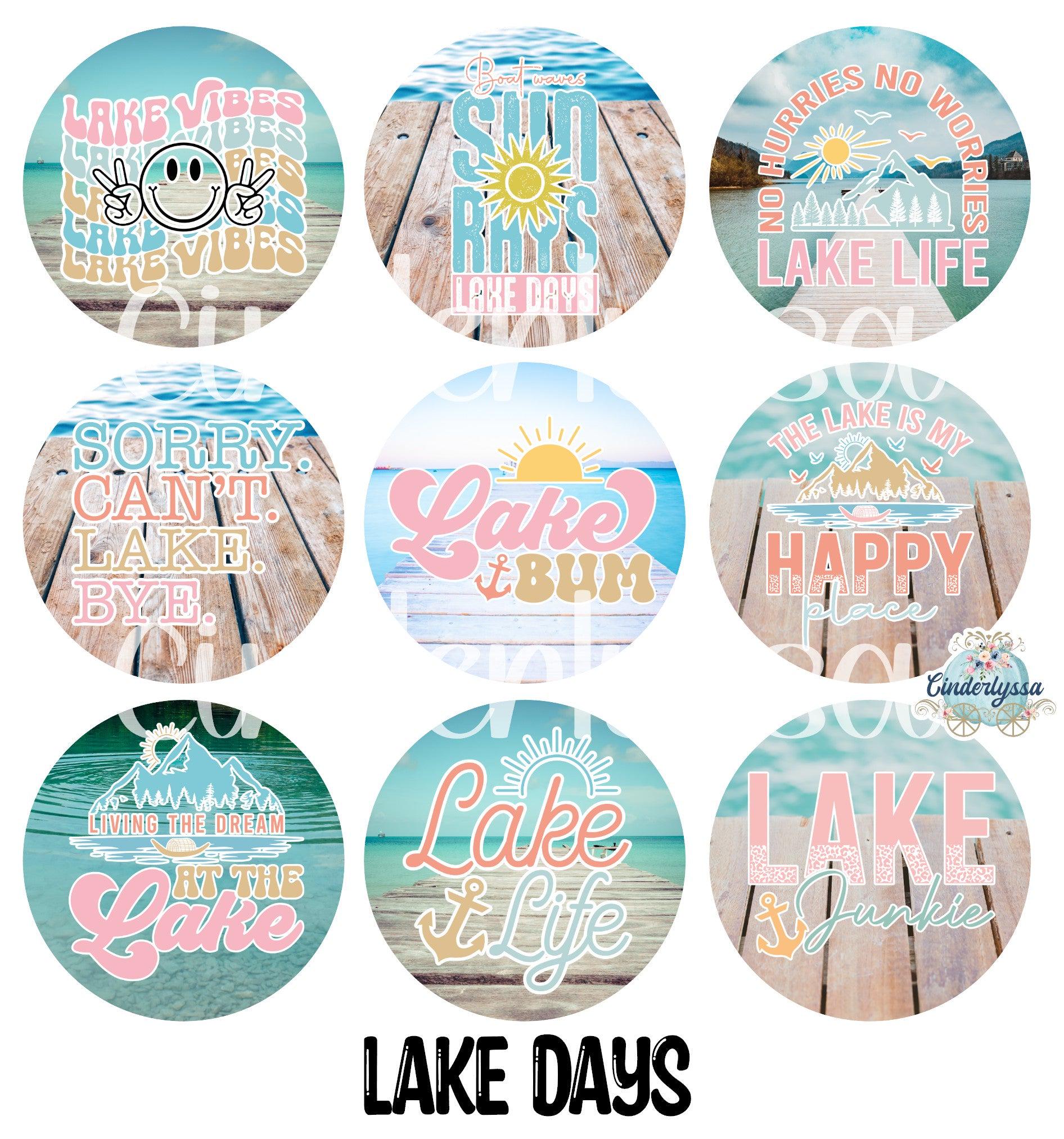 2.5 Inch Round Lake Days Cardstock Only for Freshies: Cardstock ...