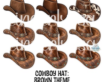 Cowboy Hat: Themed Images Cardstock Silicone Mold, Aroma Bead Molds, Premium Cardstock Images