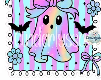 Pastel Halloween Ghost Frame Cardstock Silicone Mold, Aroma Bead Molds, Premium Cardstock Images